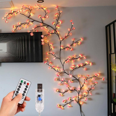 AONEPTER 144 LEDs 2.3 m Multicolor Color Changing, Flickering, Steady Flower Rice Lights (Pack of 1)