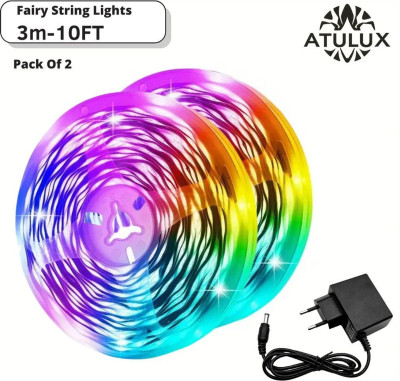 Newness 500 LEDs 3 m Multicolor Steady Strip Rice Lights (Pack of 1)